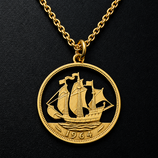 Halfpenny (1937-1967) - Cut Out Coin Necklace