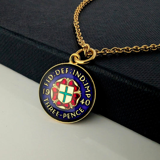 George VI Threepenny Necklace - Tudor Rose Design (1937-1941)