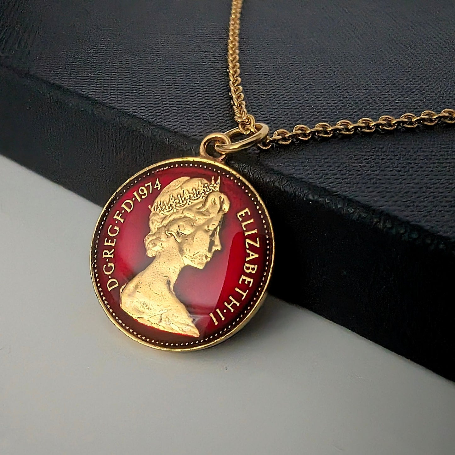 One Penny (1971-2008) - Enamelled Coin Necklace
