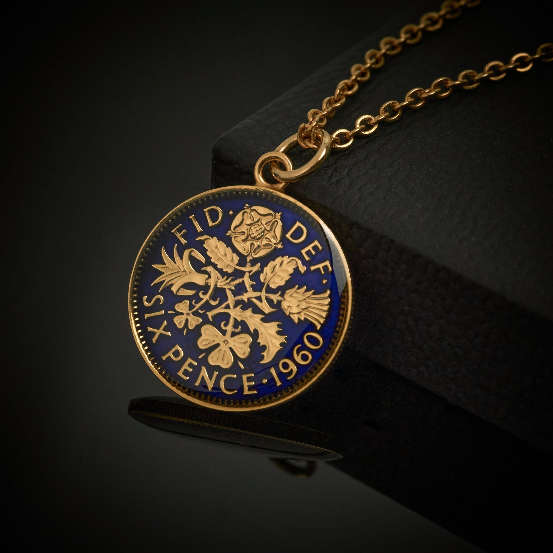 Sixpence Coin Sixpence Necklace 1960 1960 Sixpence Coin Necklace