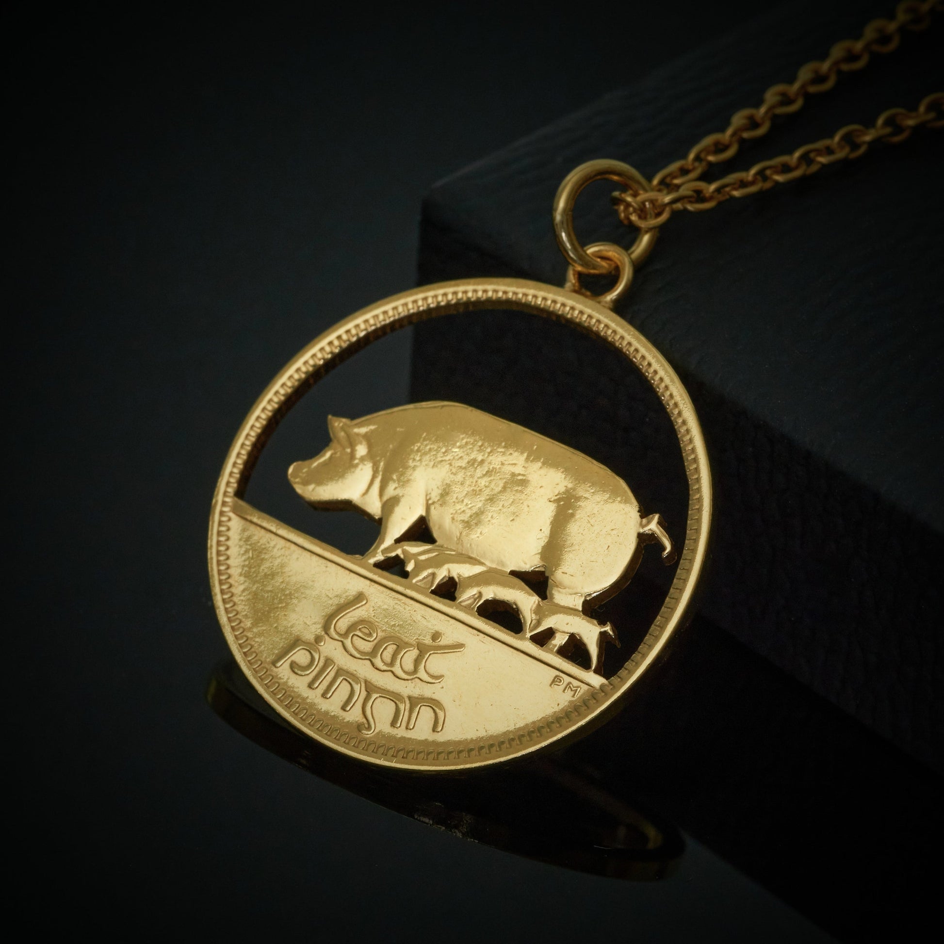 Irish Halfpenny Cut Out Coin Necklace – Coin Design